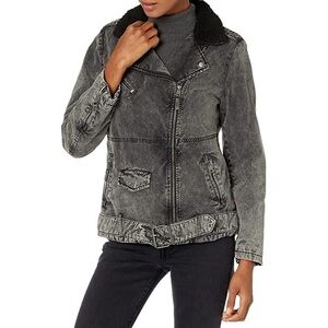 Levi's Women's Acid Belted Sherpa Moto Jacket